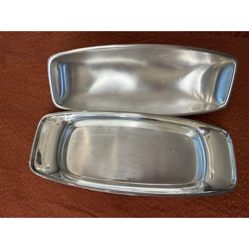 Vintage 1950s Gorham Silver Plated Butter Dish & Lid YC775